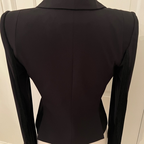 BCBG Black Women's Jacket with Fringe Detail - Picture 5 of 13